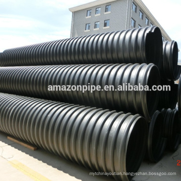 24 years factory Large Diameter Steel Reinforced Polyethylene Spiral PE Corrugated Pipe for Drainage